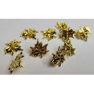 Brads - Small Maple Leaf Gold