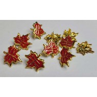 Brads - Small Maple Leaf Red