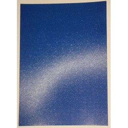 Stardust Glitter Card Blue with Silver