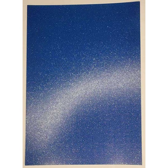 Stardust Glitter Card Blue with Silver