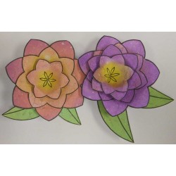 Sarah's 3D Flowers Rubber Stamp Set - ON SALE