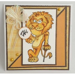 Lion rubber Stamp
