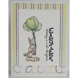Wishing you a happy Easter Cling Rubber Stamp