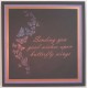 Sending you good wishes upon butterfly wings Rubber Stamp
