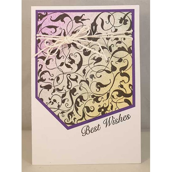 Mini Background - Arabesque Cling Rubber Stamp