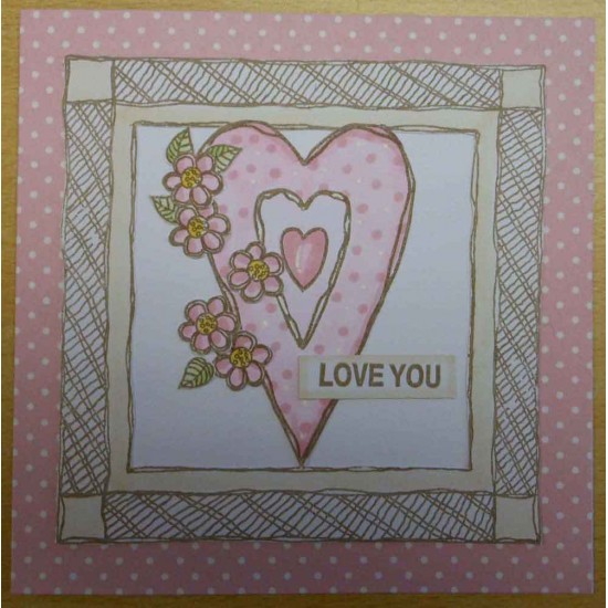 Big Heart Rubber Stamp