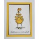 Chick Happens Sentiments Cling Rubber Stamp
