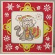 Christmas Kitty Rubber Stamp