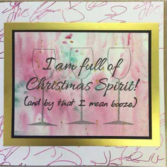 Christmas Spirit Cling Rubber Stamp