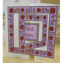 Daisy Multi-Layered Frame Rubber Stamp