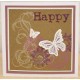 Live, Create, Craft, Happy Rubber Stamp Set