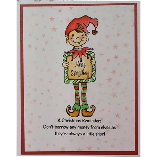 Tiny Sentiments Christmas Rubber Stamp Set