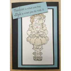 Fashionista Set Cling Rubber Stamps