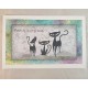 Feline Family Cling Rubber Stamp Set