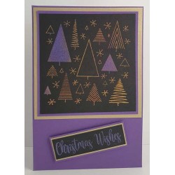 Funky Xmas Pattern Cling Rubber Stamp by JudiKins