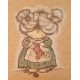 Knit a Stocking Cling Mounted Rubber Stamp