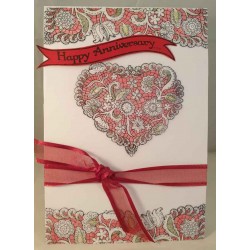 Lace Heart Cling Rubber Stamp Set