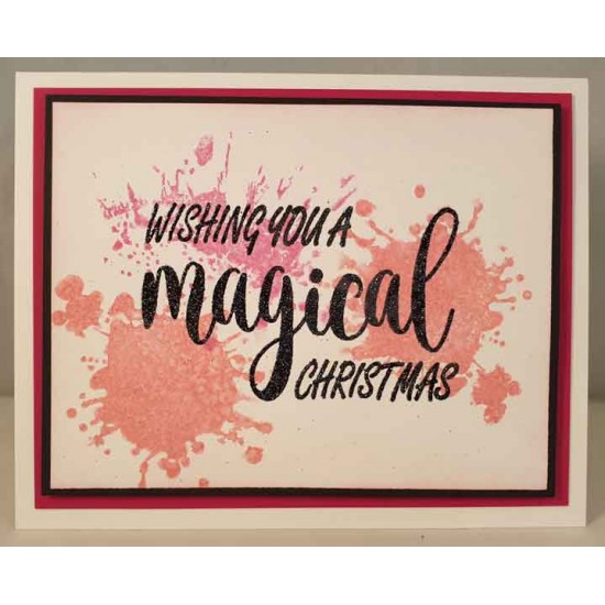 Magical Christmas Rubber Stamp