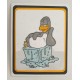 Pablo Penguin on Ice rubber stamp