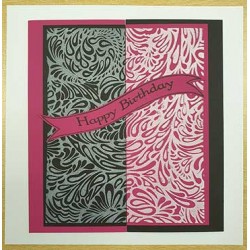 Paisley Background Cling Rubber Stamp