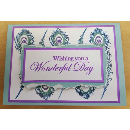 Wishing you a Wonderful Day Rubber Stamp