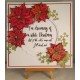 Poinsettia Large Rubber Stamp