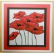 3 Poppies Cling Rubber Stamp Set