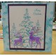 Snowy Tree Small Rubber Stamp