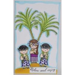 Palm Tree Cling Rubber Stamp