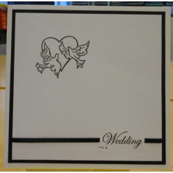 Wedding Script Invitation Rubber Stamp Set