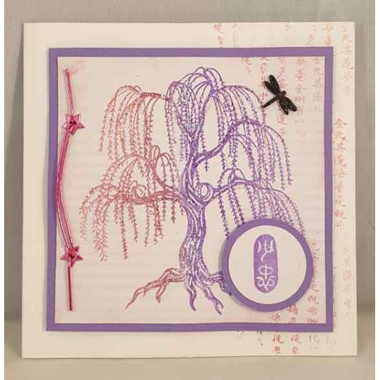 Weeping Willow Cling Rubber Stamp