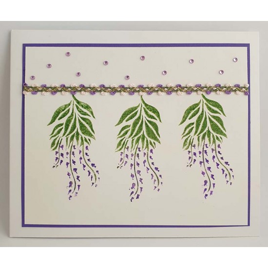 Mulberry Tree and Wisteria Cling Rubber Stamp Set