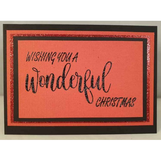 Wonderful Christmas Rubber Stamp