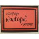 Wonderful Christmas Rubber Stamp