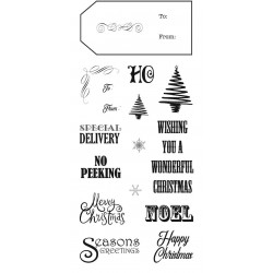 Christmas Tags Clear Stamp Set