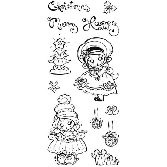 Poppi Pokkadott Christmas Clear Stamp Set