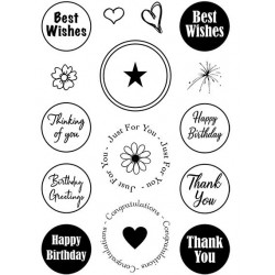 Birthday Circles Clear Stamp Set