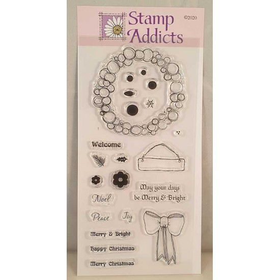 Bauble Wreath Clear Stamp Set