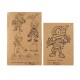 Halloween and Mummy cling rubber Stamp Set
