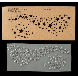 Star Trail set of 2 Cling Rubber Stamp