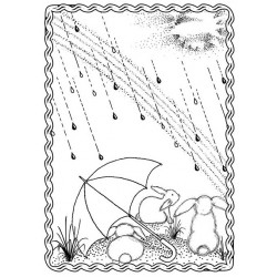 Stamp of the Month - April Showers 2023
