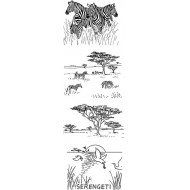 African Safari by JudiKins Cling Rubber Stamp Set
