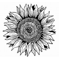 Sunflower Cling Rubber Stamp Set