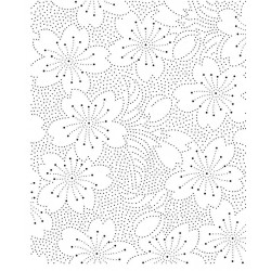 Flower Dots Cling Rubber Stamp
