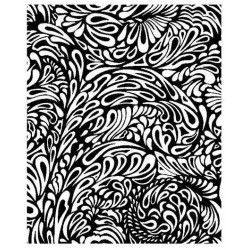 Paisley Background Cling Rubber Stamp
