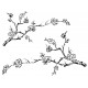 Plum Branches Cling Rubber Stamp Set
