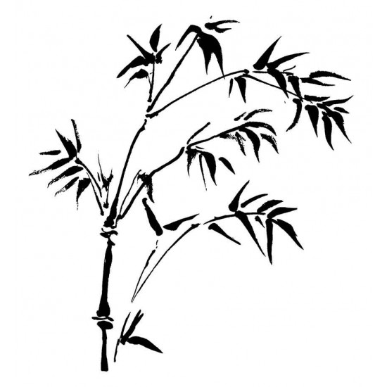 Sprig Bamboo Cling Rubber Stamp
