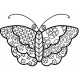 Cloth Butterfly Cling Rubber Stamp