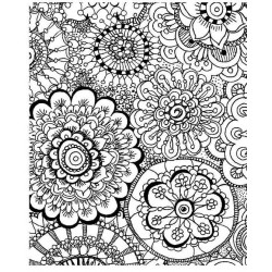 Colouring Mandala Cling Rubber Stamp