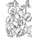 Sweet Pea Botanical Cling Rubber Stamp